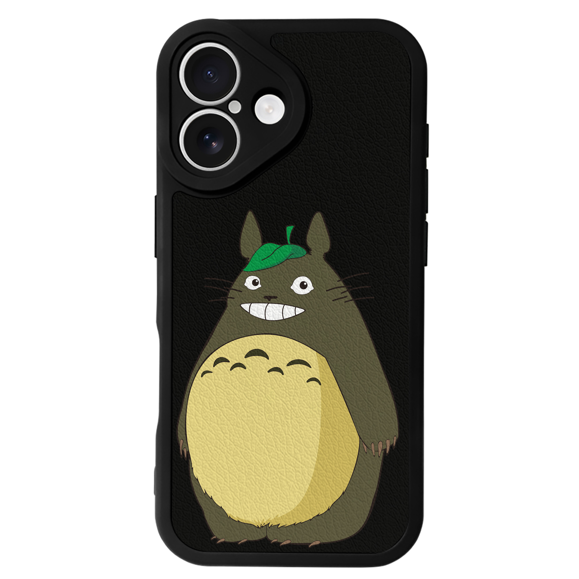 （画像用） となりのトトロ 草壁メイ 草壁サツキ My Neighbor Totoro Satsuki Kusakabe Mei Kusakabe 【iPhone 16シリーズ対応】シリコンスマホケース（レザー調） 材質：シリコン